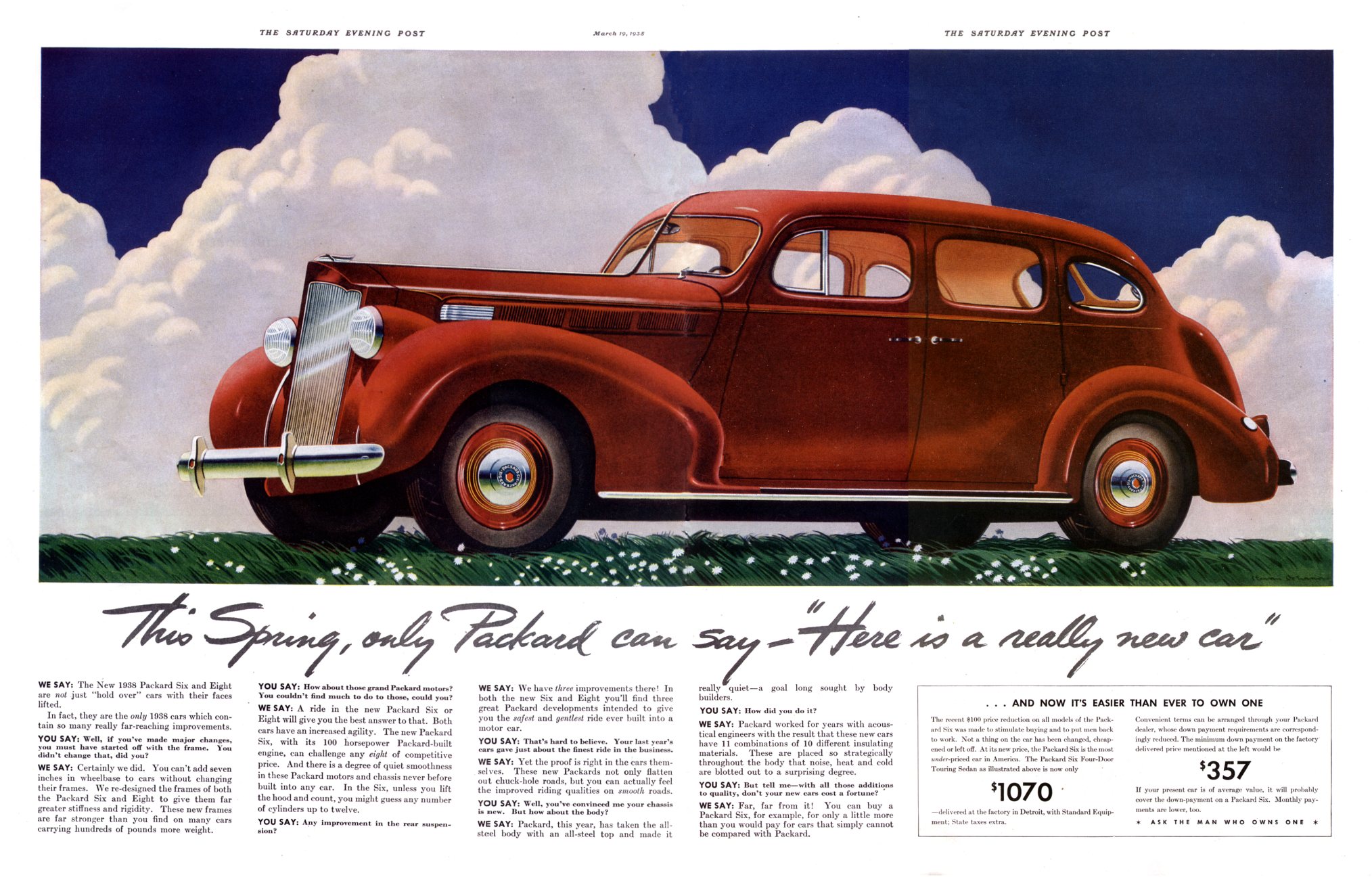 1938 Packard Auto Advertising